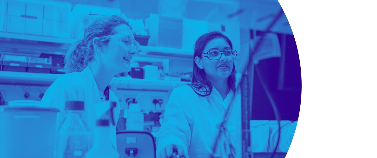 Image showing two researchers in a laboratory setting.